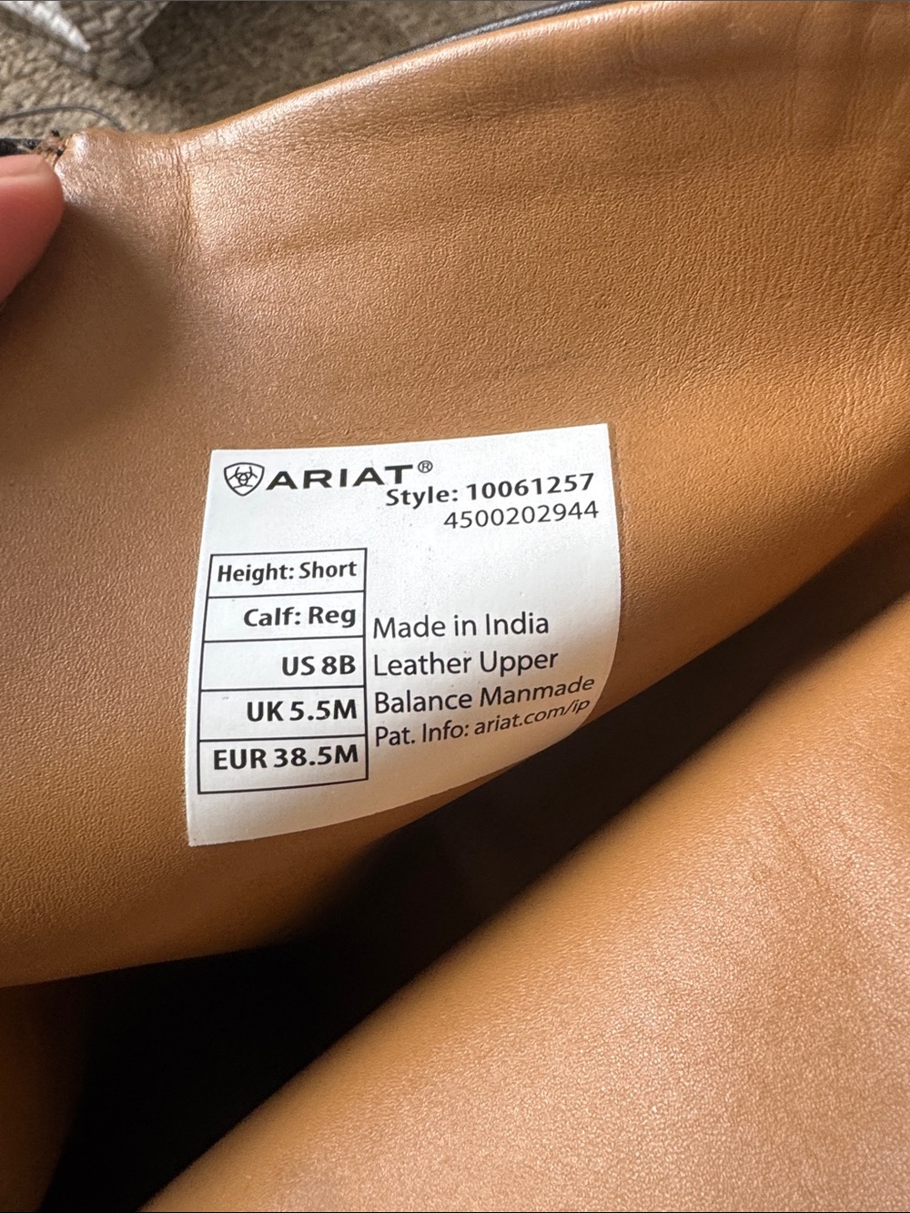 Women Ariat Tall Palisade Dress size 8 Height-Short, Calf-short - Picture 15 of 15